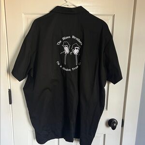 The Blues Brothers Black Casual Button Down Shirt